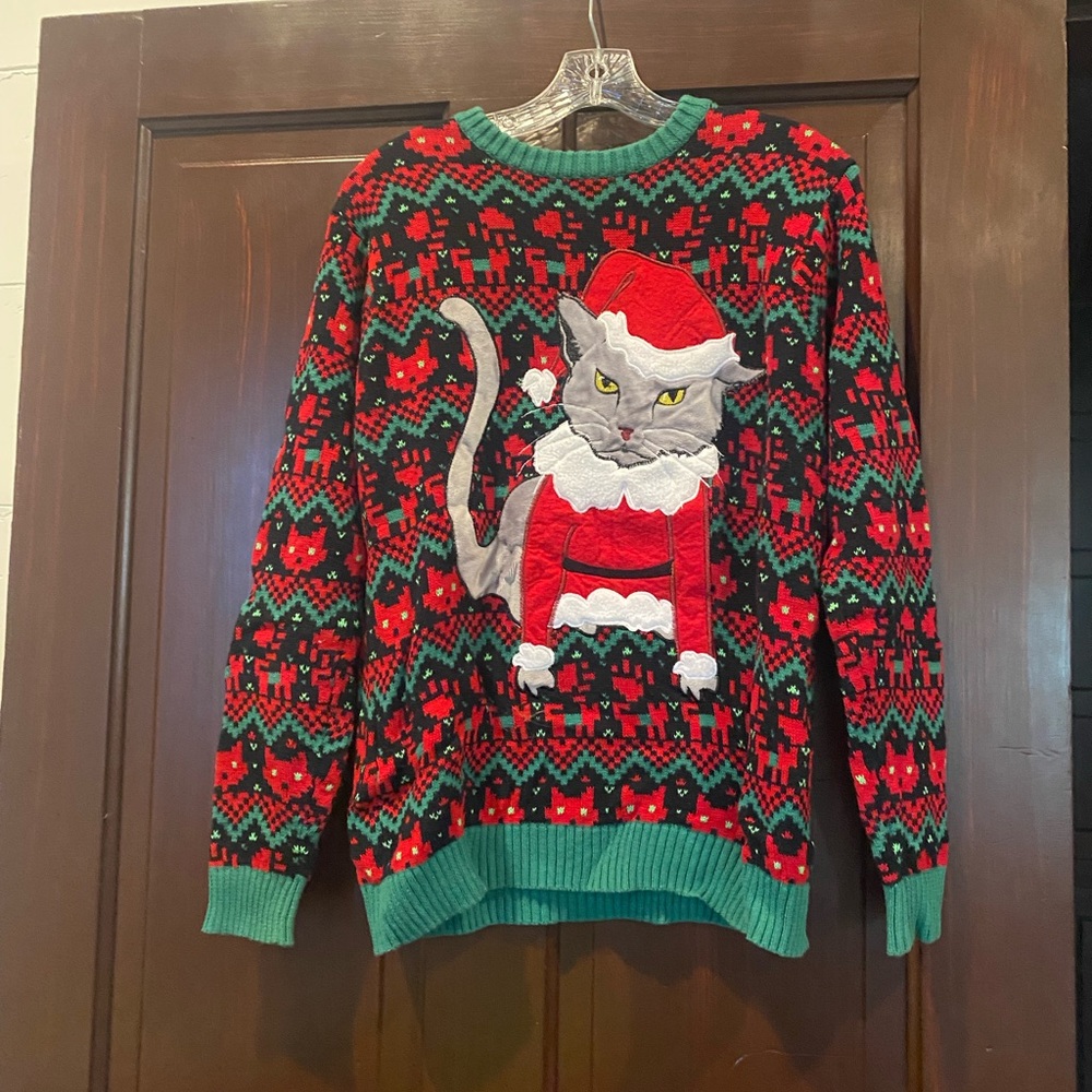 Ugly Christmas sweater great for parties or cat lovers